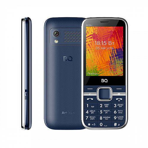 Сотовый телефон BQ BQM-2838 Art XL+ синий (2*SIM, 2,8",32Mb,320х240,mSD до 32 ГБ,0,08Мп,1400 мАч)