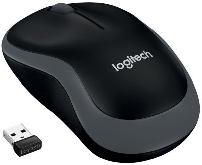 Мышка Logitech M185 Swift Grey (беспроводная оптическая 1000dpi USB (910-002235)