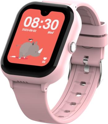 Смарт-часы детские Aimoto Infinity 4G с AMOLED экраном высокого разрешения. Цвет: розовый