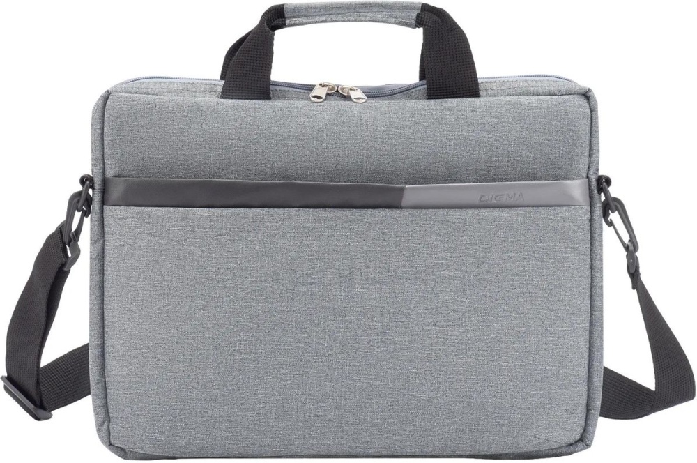 Сумка для ноутбука 14.5" Digma N-370 (14.5" серый/черный полиэстер) (N370GBK)