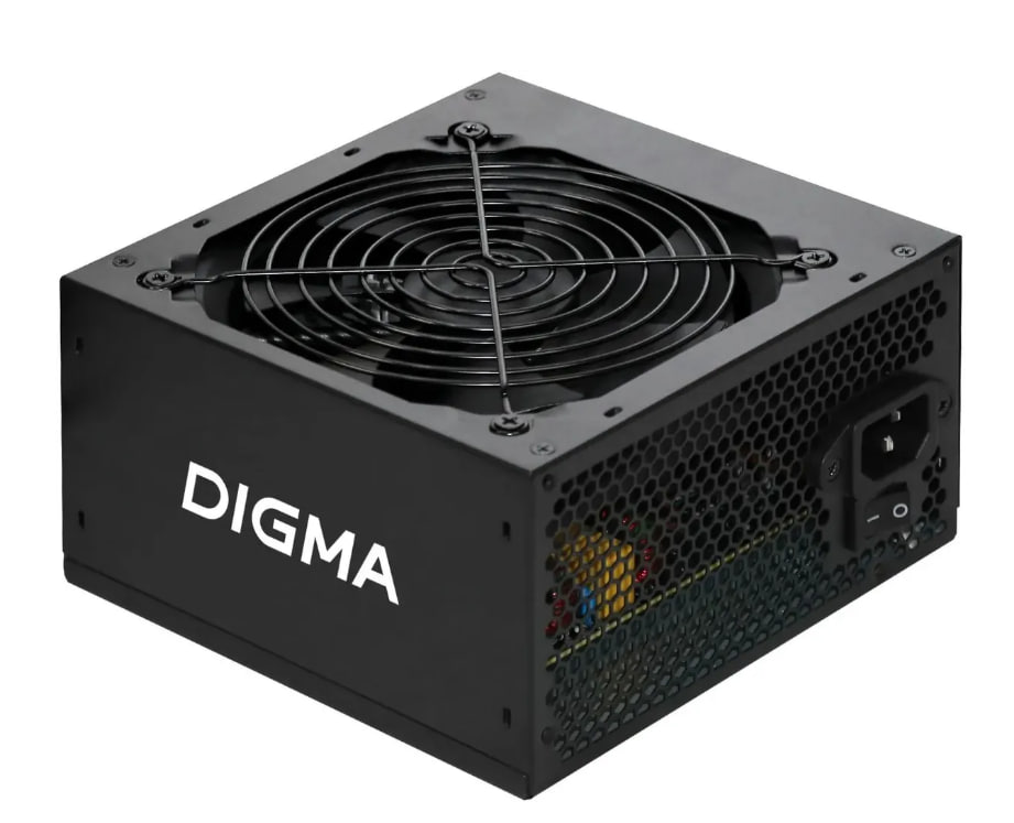 Блок питания 400W Digma DPSU-400W (20+4pin) 120mm fan 3xSATA
