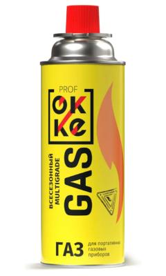 Баллон газовый OKKE PROF Всесезонный.220гр,цанг Россия