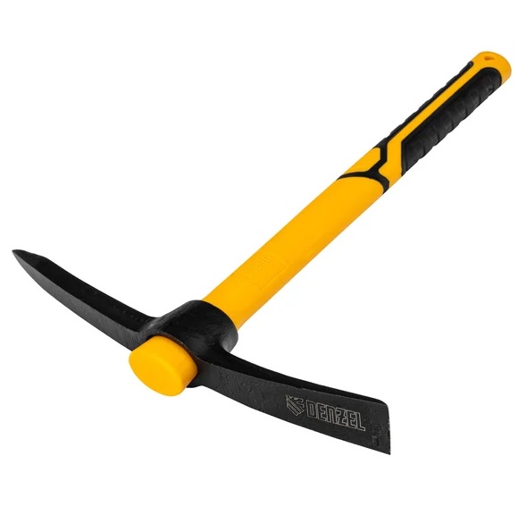 Кирка Denzel 700 г, фибергласовая обрезиненная рукоятка 385 мм//21831
