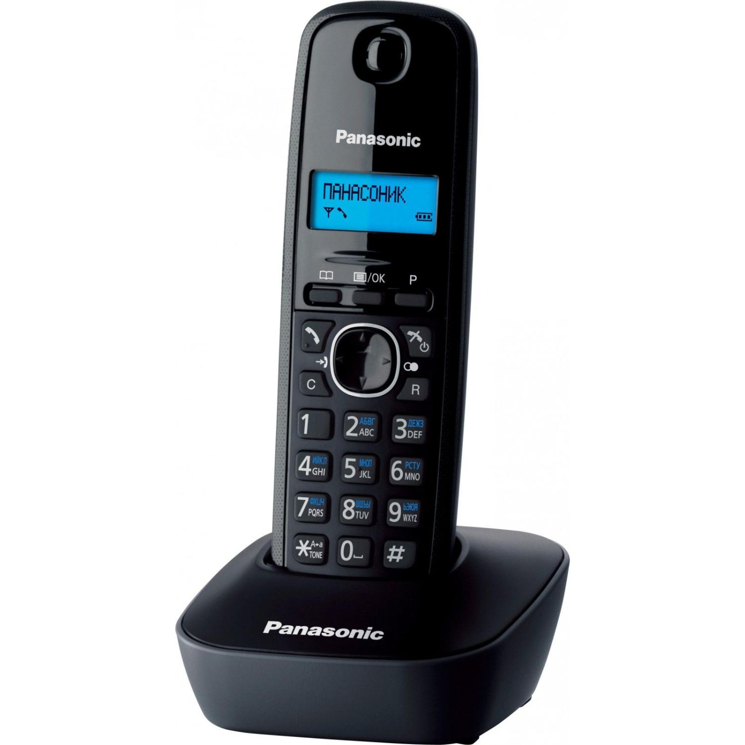 Р/Телефон Dect Panasonic KX-TG1611RUH (серый, AOH, Caller ID, Тел.справочник50, AAA 2 шт)