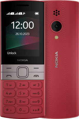 Сотовый телефон Nokia 150 TA-1582 DS Red(2G,2*SIM,2.4",320х240,mSD до 32Gb,0.3Мп,1450 мАч,FM,BT,фон)