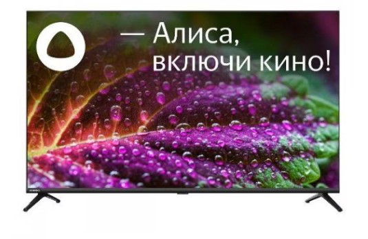 Телевизор 43" Starwind SW-LED43UG405 Smart Яндекс.ТВ черный/4K Ultra HD/DVB-T2 безрамочный