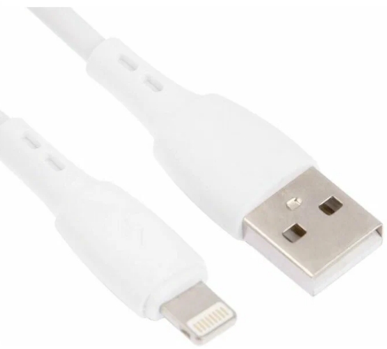 Дата-кабель USB с разъемом 8-pin Carmega для Apple 1м, ПВХ, white, CAR-C-AL1M-WH