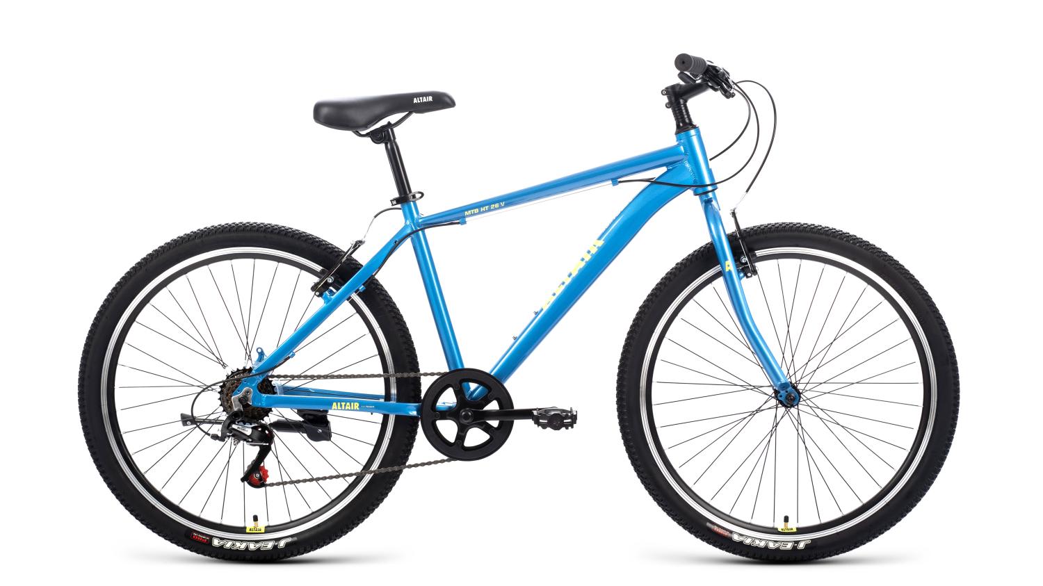 Велосипед ALTAIR AL 26 VV (26" 7 ск. рост. 17") 2022, синий/зеленый
