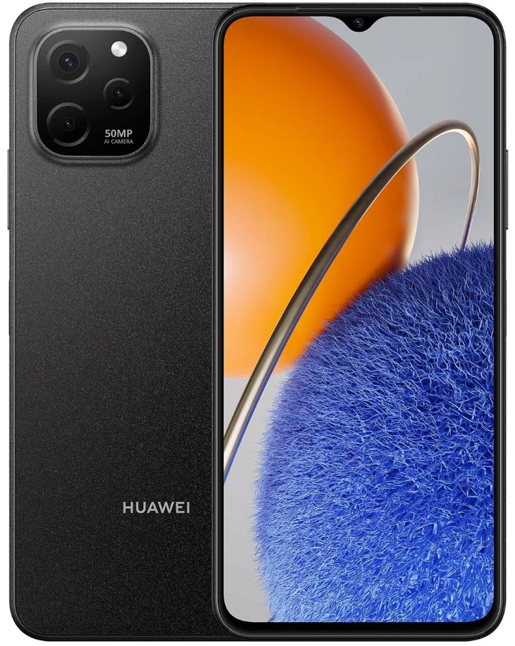 Смартфон Huawei Nova Y61 New 6/64Gb черный<2SIM 4G 6.52" 8х2ГГц 1600х720 (IPS) 50+5Мп 5000mAh And10>