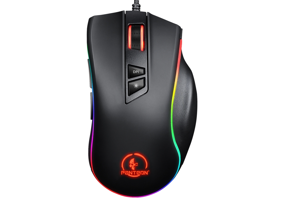 Проводная игровая мышь Jet.A Panteon PS88 черная(200-6200/12400dpi,9 кн, LED,1.8м,USB) трансформер