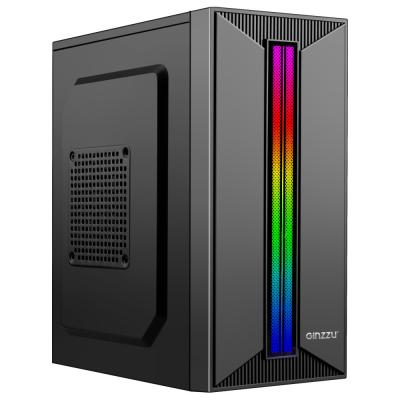 Корпус mATX MiniTower Ginzzu B350 без БП (RGB подсветка передней панели)
