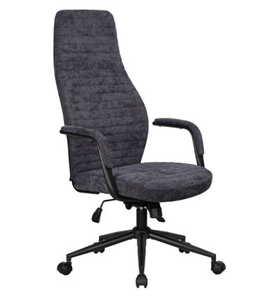 Офисное кресло для руководителей DOBRIN LOKI (цвет сиденья антрацит, цвет основания черный)