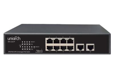 Коммутатор UNV SW-2110-P 10x100Mb 8PoE 120W неуправляемый