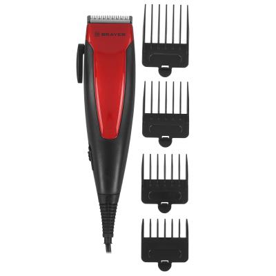 Машинка для стрижки Brayer 3431BR сетевая 15 Вт. стальные лезвия (фиксир., подвижное)