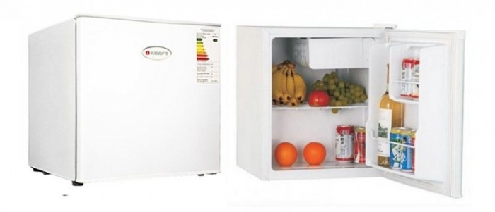 Холодильник 49 см KRAFT BC 50 (W) (объем 40/5л, кл А+, 105 кВтч/г, 47x45x49) белый