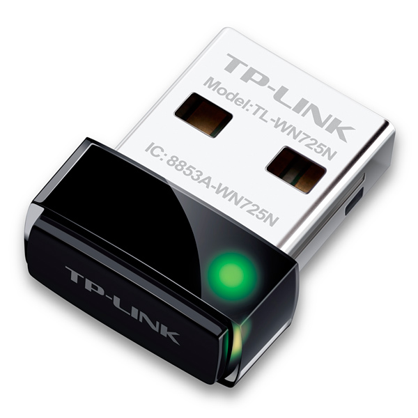 Сетевой адаптер TP-Link TL-WN725N Нано USB 150Mbps, 20 dBM, 2 dBi