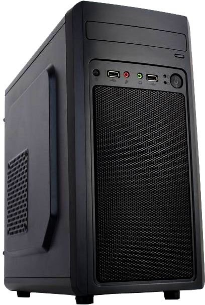 Корпус Accord M-02B черный (5,25"*1/3,5"*2//USB 2.0x 2/audio/без БП) mATX