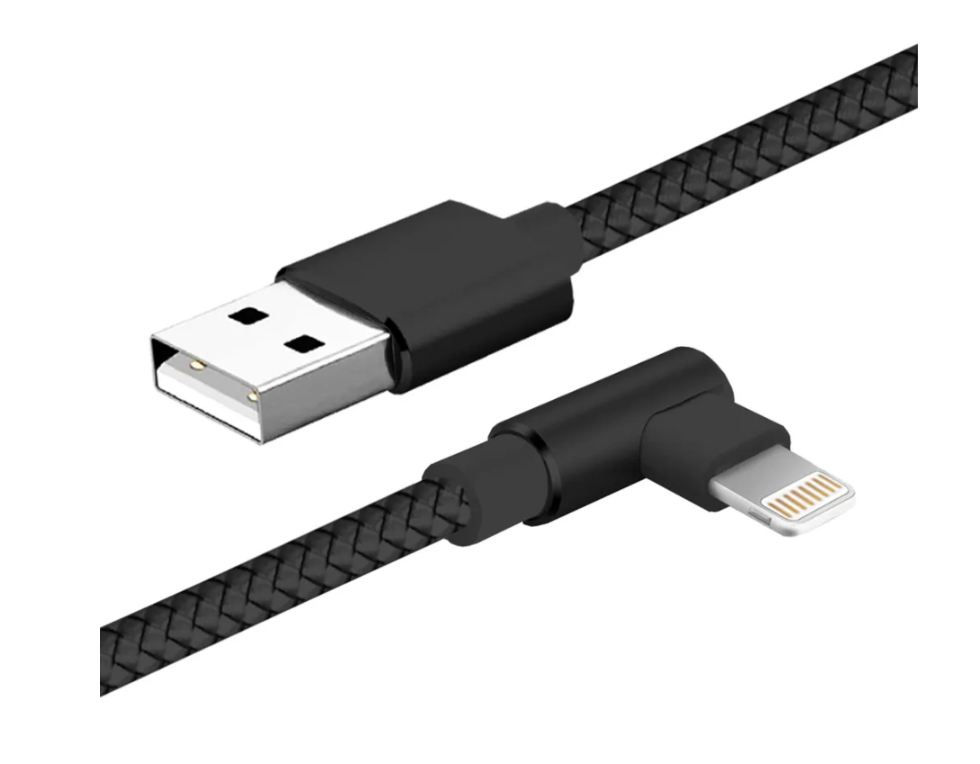 Дата-кабель USB с разъемом 8-pin для Apple 2м, Jet.A JA-DC45 2A черный в оплетке