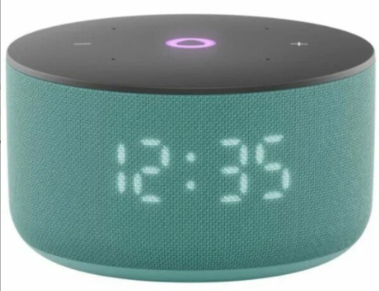 Умная колонка Яндекс.Станция Мини 3 (с часами) бирюзовый (12W,1 динамик,3 микр.,WiFi,BT 5.0,Алиса)
