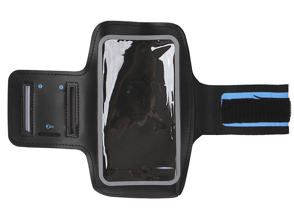 Чехол спортивный (неопрен) для смартфонов до 5.8 дюймов DF SportCase-01 (black)