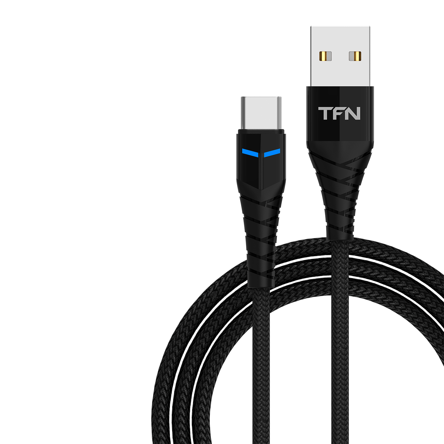 Кабель USB 2.0 - Type C TFN 1m black, TFN KNIGHT, TFN-CKNUSBCUSB1MBK
