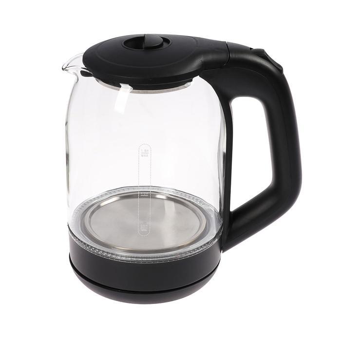 Чайник Красавица ЧЭС-101 1800Вт 1,8 л стекло, чёрный