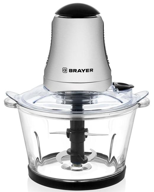 Измельчитель Brayer 1402BR 400 Вт,стекл.1,5 л,4 лезвия нерж,включ на крышке