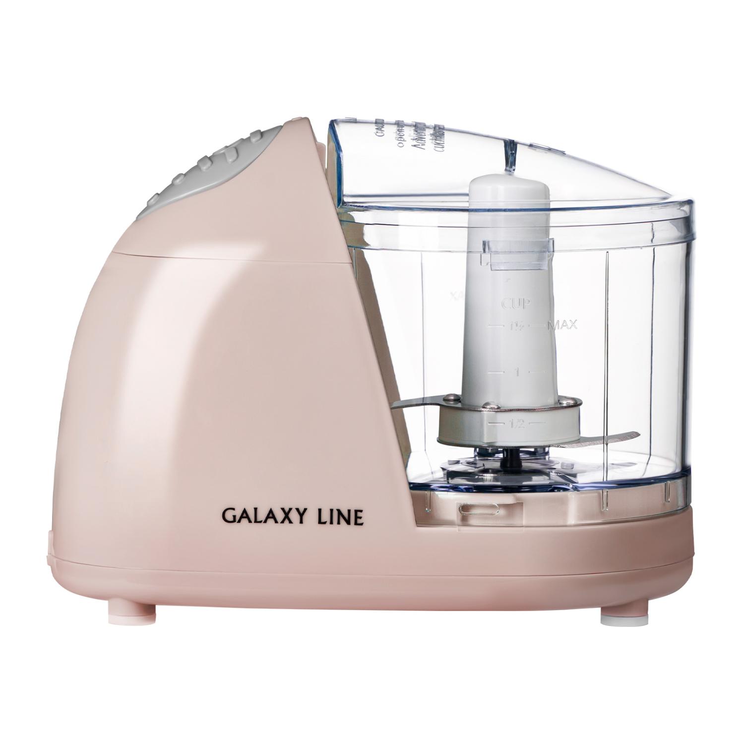 Измельчитель Galaxy LINE GL 2366 розовый 400 Вт, пластиковая чаша 350 мл, 2 скорости