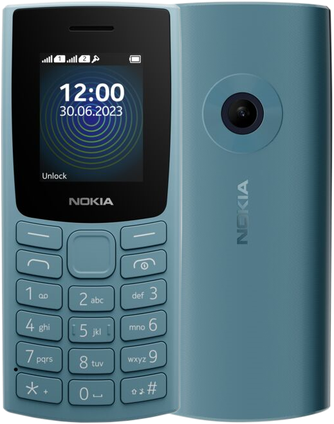 Сотовый телефон Nokia 110 TA-1567 DS Blue (2G,2*SIM,1.8",320х240,mSD до 32Gb,0.1Мп,1000 мАч,FM,BT)