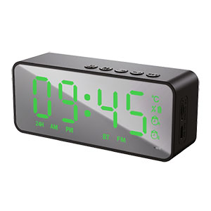 Радиочасы SOUNDMAX SM-1520B (черный с зеленым)