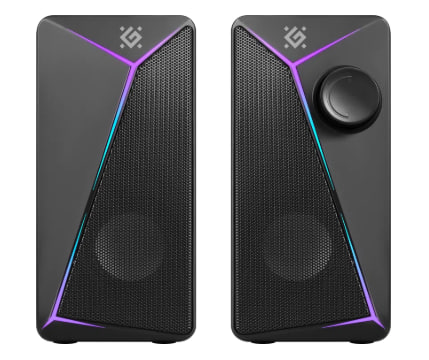 Колонки DEFENDER J5, акустическая 2.0 система 6 Вт, подсветка, питание от USB