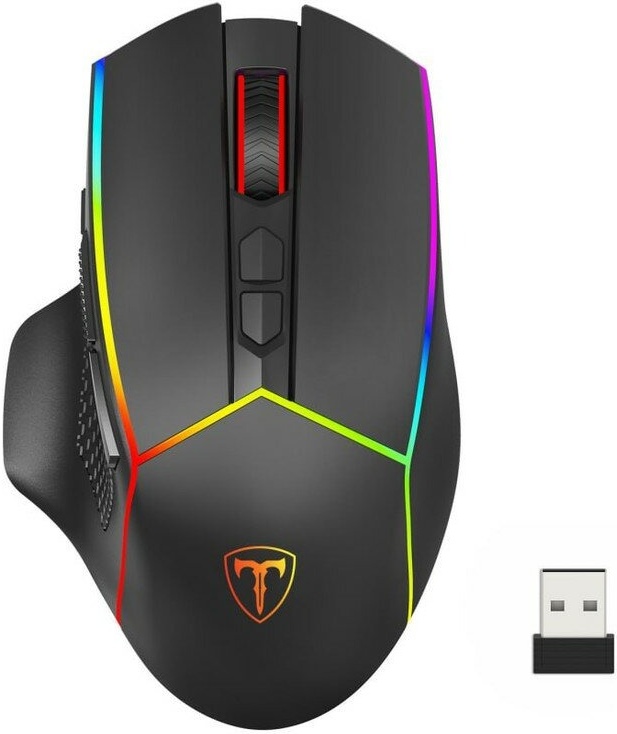 Мышь T-line Vertex RGB, 8кнопок,8000dpi 2,4G/BT беспроводная игровая черная Defender 