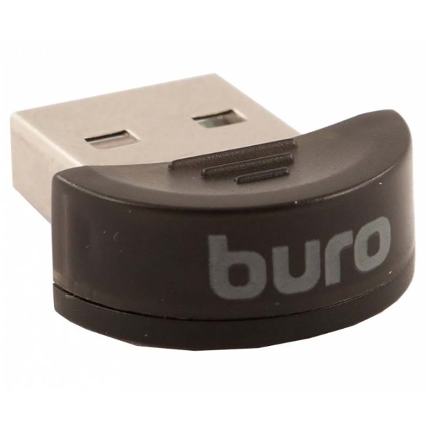 Контроллер Bluetooth USB Buro BU-BT502 Bluetooth 5.0+EDR class 1.5 20м (диск ПО) черный