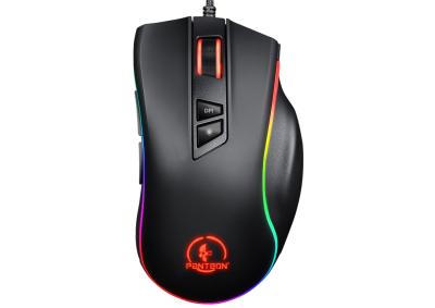 Проводная игровая мышь Jet.A Panteon PS88 черная(200-6200/12400dpi,9 кн, LED,1.8м,USB) трансформер