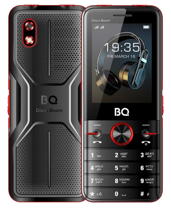 Сотовый телефон BQ BQM-2842 Disco Boom черный+красный