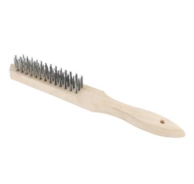 Щетка металлическая Park 3-рядная, деревянная рукоятка\\109858