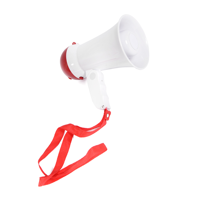 Громкоговоритель Сигнал HW-1R,5Вт,сирена,запись10сек,дальн.100м,складная ручка,бат.4*АА(не в компл.)