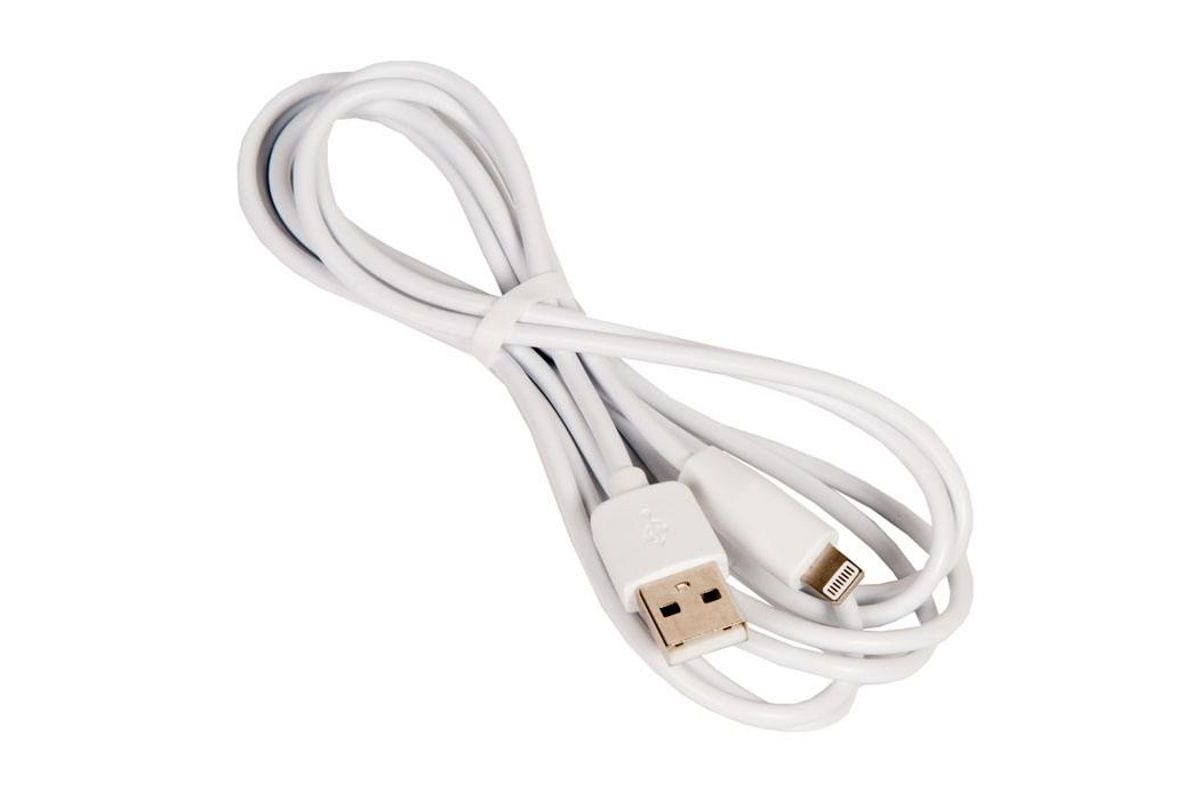 Дата-кабель USB с разъемом 8-pin для Apple 1м, Hoco 2.1А, X1, белый