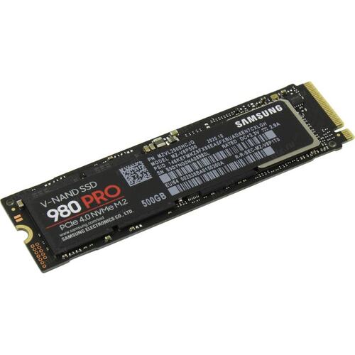 Диск SSD M.2 2280 500Gb Samsung 980 PRO <MZ-V8P500BW> (PCI-E 4.0 x4 , up to 6900/5000MBs, NVMe1.3c)