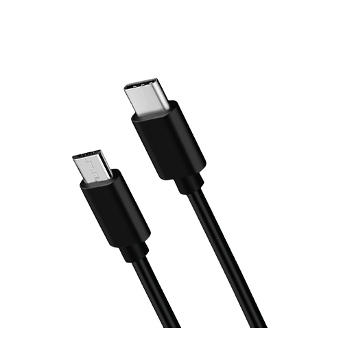 Кабель USB C - microUSB, 2.1A, 1,2 м, черный., Comfort 013-001, Nobby, 09349