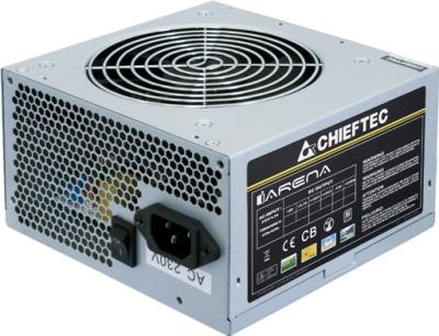 Блок питания 450W Chieftec iARENA (GPA-450S8) КПД 80%,1x4 pin CPU, 3 SATA,1х6+2 pin PCI-E