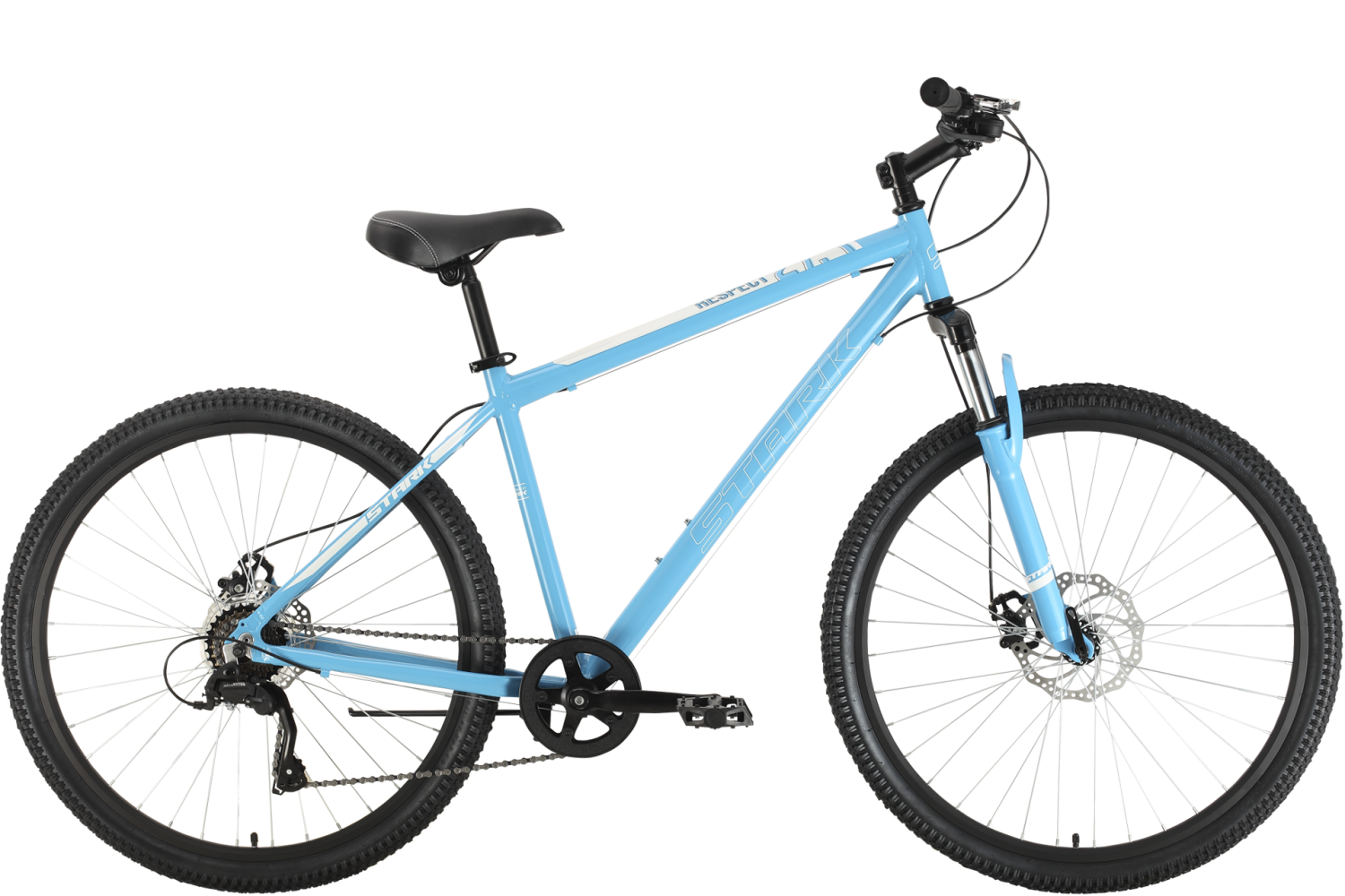Велосипед Stark'22 Respect 27.1 D Microshift синий/белый 18"
