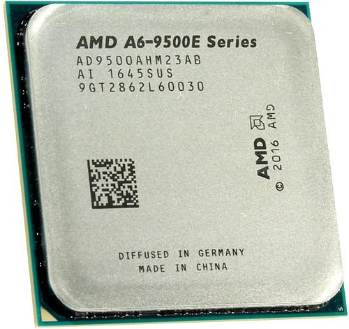 Процессор AMD  A6-9500E (AD9500AHM23AB) <3,0-3,4GHz 2/2cores,Radeon R5,DDR4-2400,35Вт> Bristol AM4