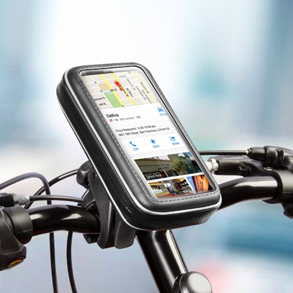 Веломотодержатель Crab Bike M для смартфонов 3.5"-4.3", крепление на руль, Deppa (55118)