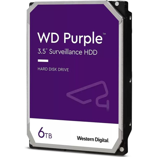 Жесткий диск_  6 Tb WD WD64PURZ Surveillance Purple (5400rpm) 256Mb SATA-III
