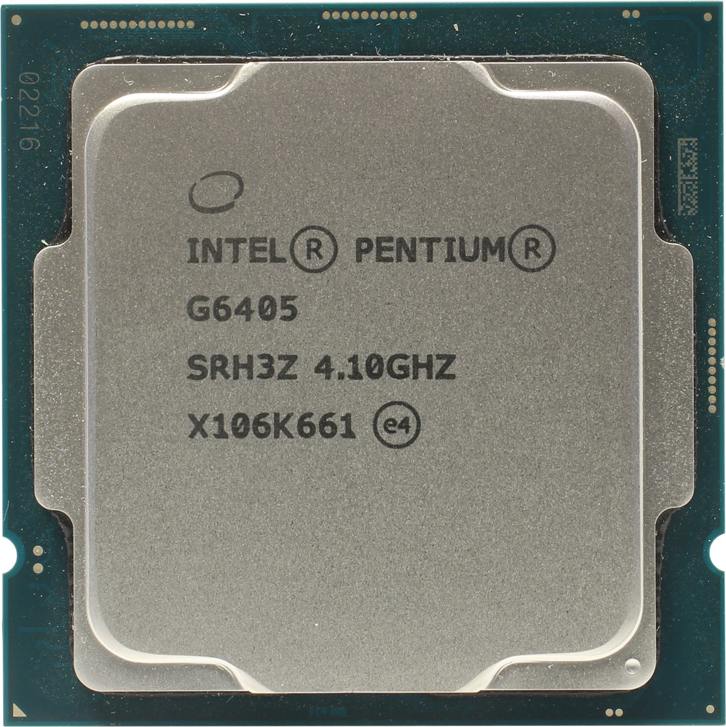Процессор Intel Pentium Gold G6405(2/4 ядра,4.1ГГц,DDR4-2666,UHD Graphics 610,58W,Comet Lake)LGA1200