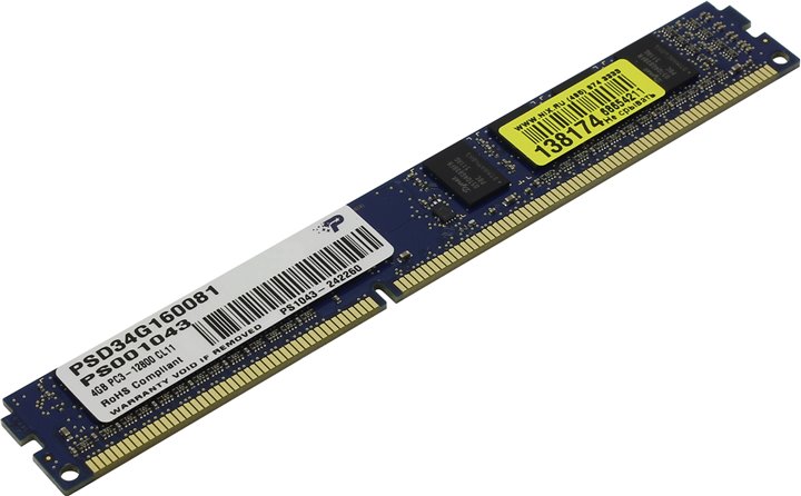 Модуль памяти DDR3 4096 Mb  1600 Mhz  (pc3-12800) Patriot