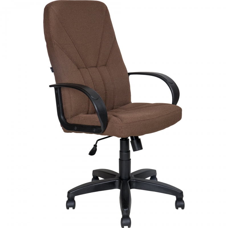 Кресло руководителя "Менеджер" Ультра, тёмно-коричневая однотонная ткань