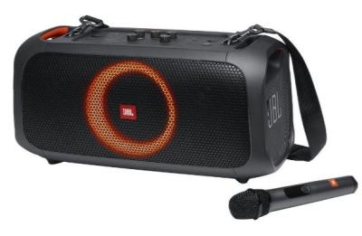 Аудиосистема JBL Party Box On-The-Go (1.0,100Вт,50Hz-20KHz,BT 4.2,AUX,караоке,Bass Boost,до 6 часов)