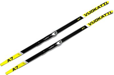 Лыжный комплект VUOKATTI 175 75мм Step (Black/Yellow)
